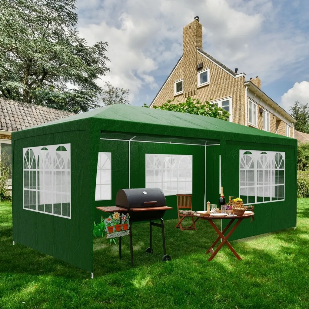 Namiot imprezowy NEAPOL, 3x6m, zielona Jurhan