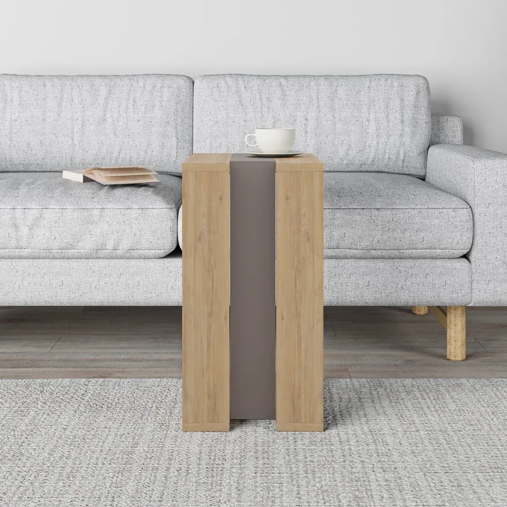 Stolik w dekorze dębu 40x30 cm Macha – Marckeric
