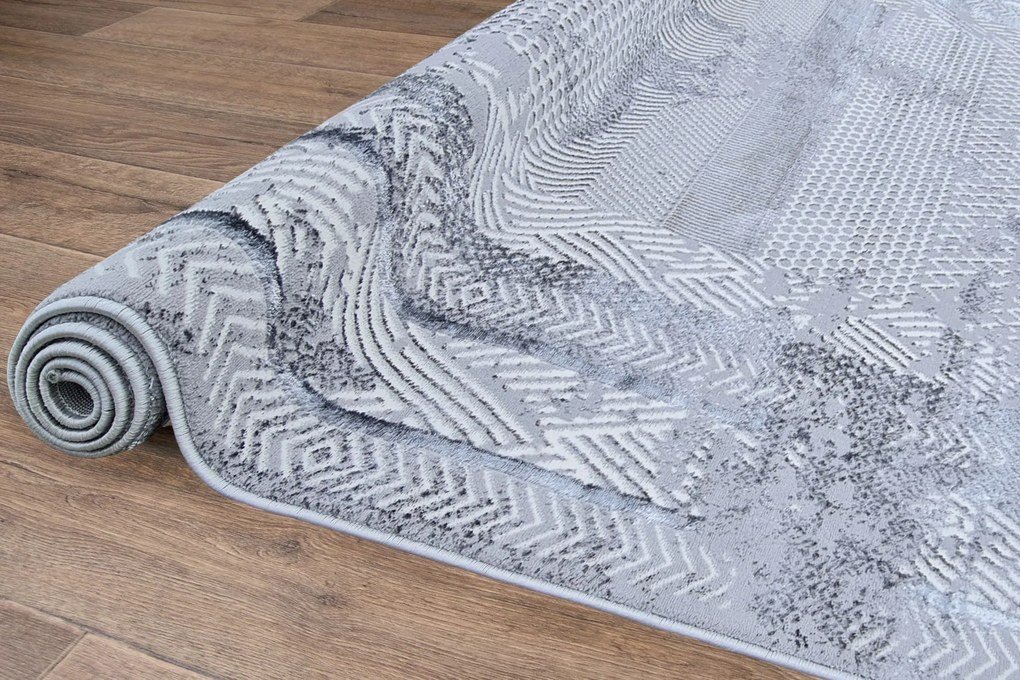 Dywan vintage Beyond Ramki szary 200 cm x 290 cm