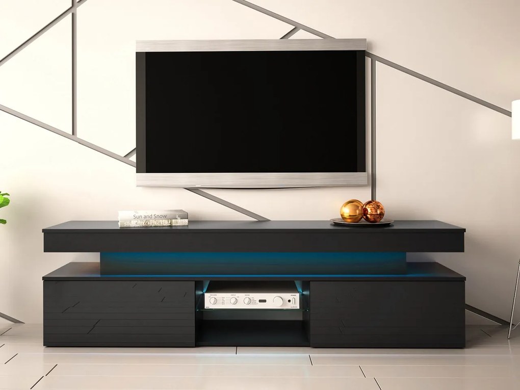 Szafka RTV Lestirola 2D 190 z oświetleniem LED