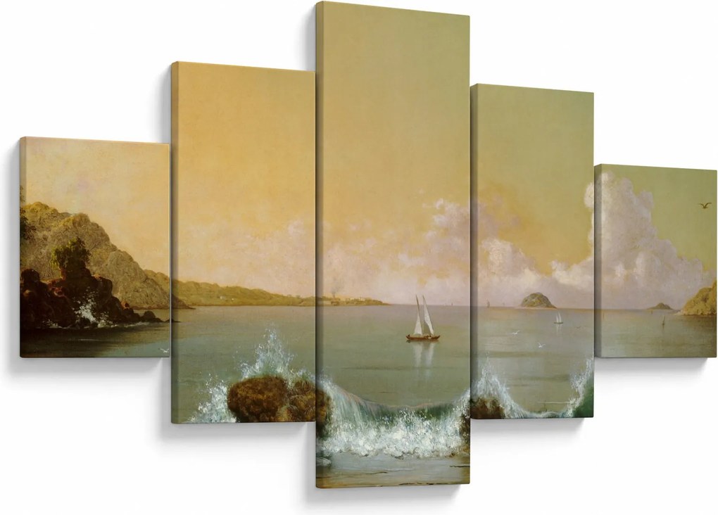 Obraz - Martin Johnson Heade, Rio de Janeiro Bay, reprodukcje (125x70 cm)