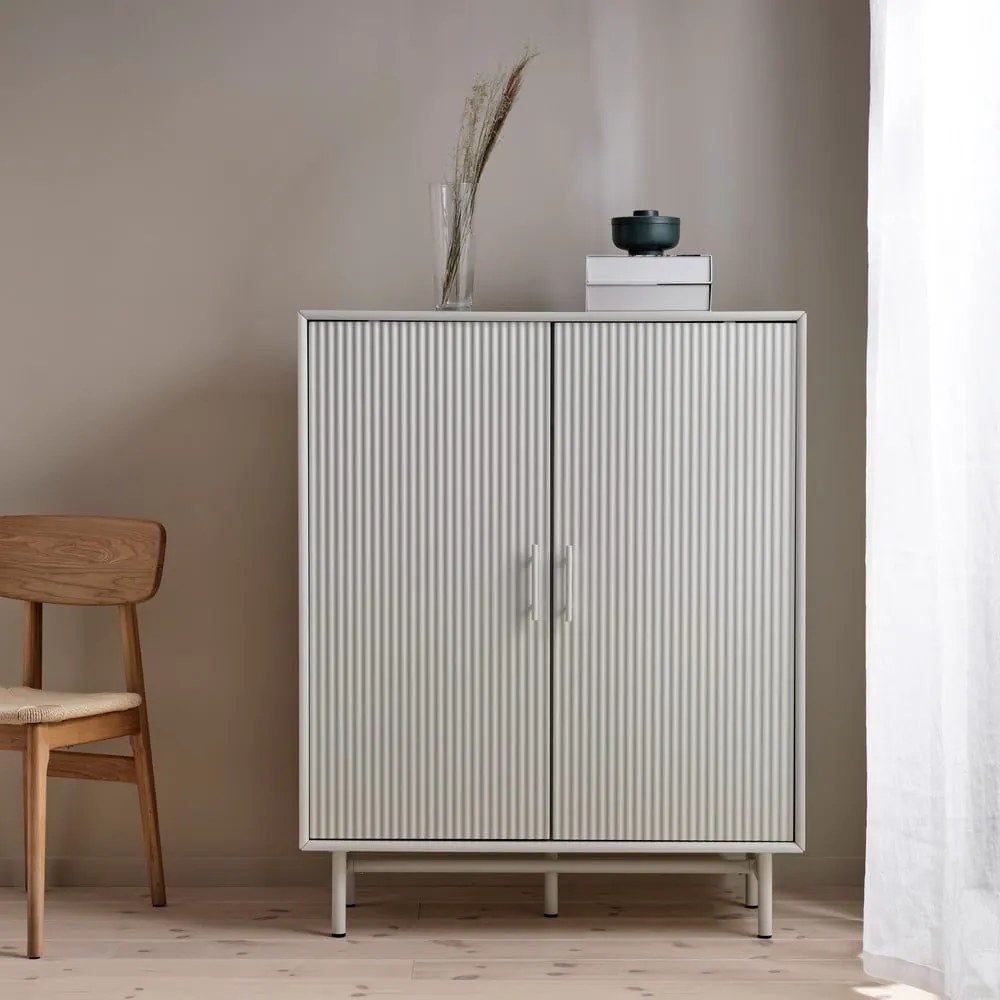 Szara szafka 100x125x40 cm Palma – Unique Furniture