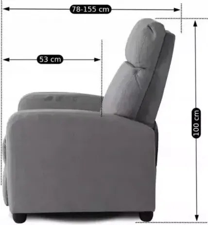 Ergonomiczny fotel wypoczynkowy Vaco rozkładany