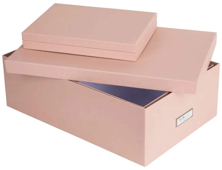 Kartonowe pojemniki z pokrywką zestaw 3 szt. Inge – Bigso Box of Sweden