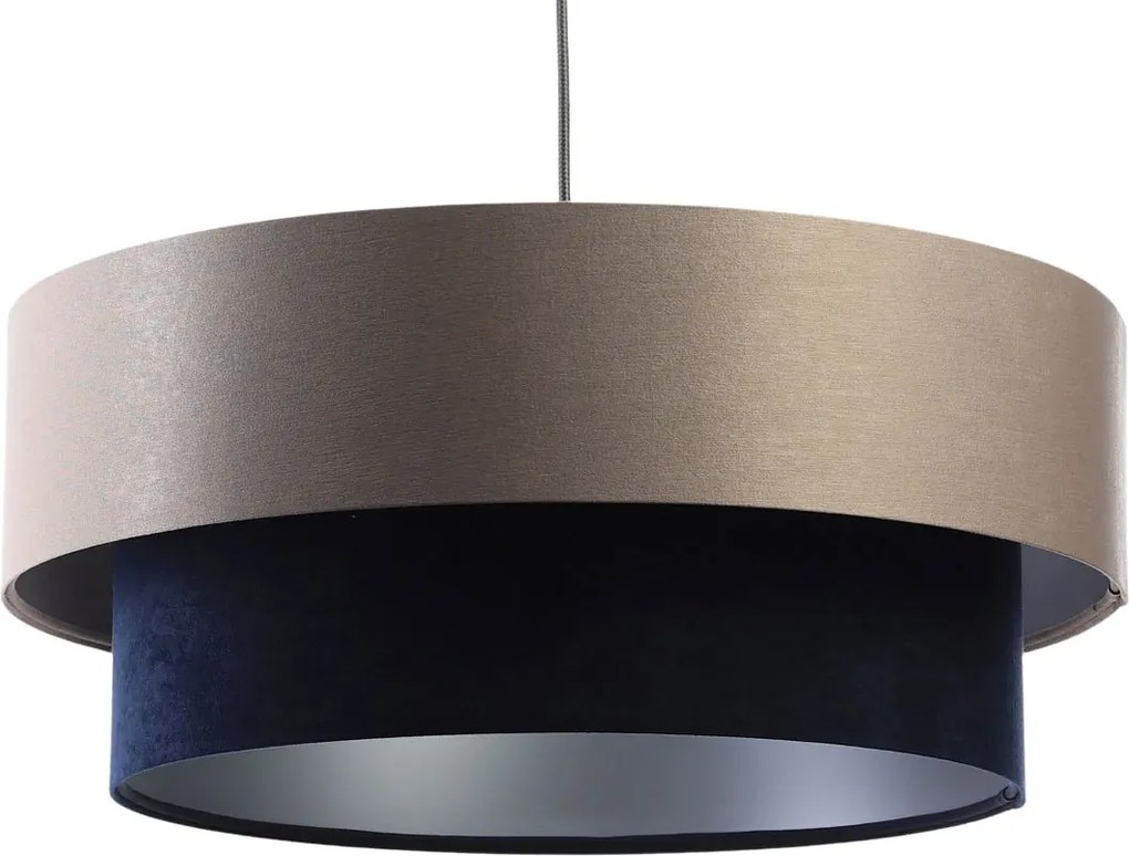Lampa wisząca z satynowo-welurowym abażurem - S426 G4-M47