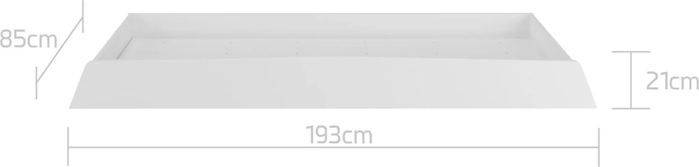 Jednoosbowe łóżko dziecięce w stylu skandynawskim So Sixty 90x200