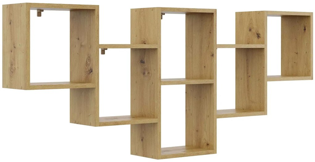 Nowoczesna Półka Wisząca Do Sypialni Dąb Artisan T1-W10