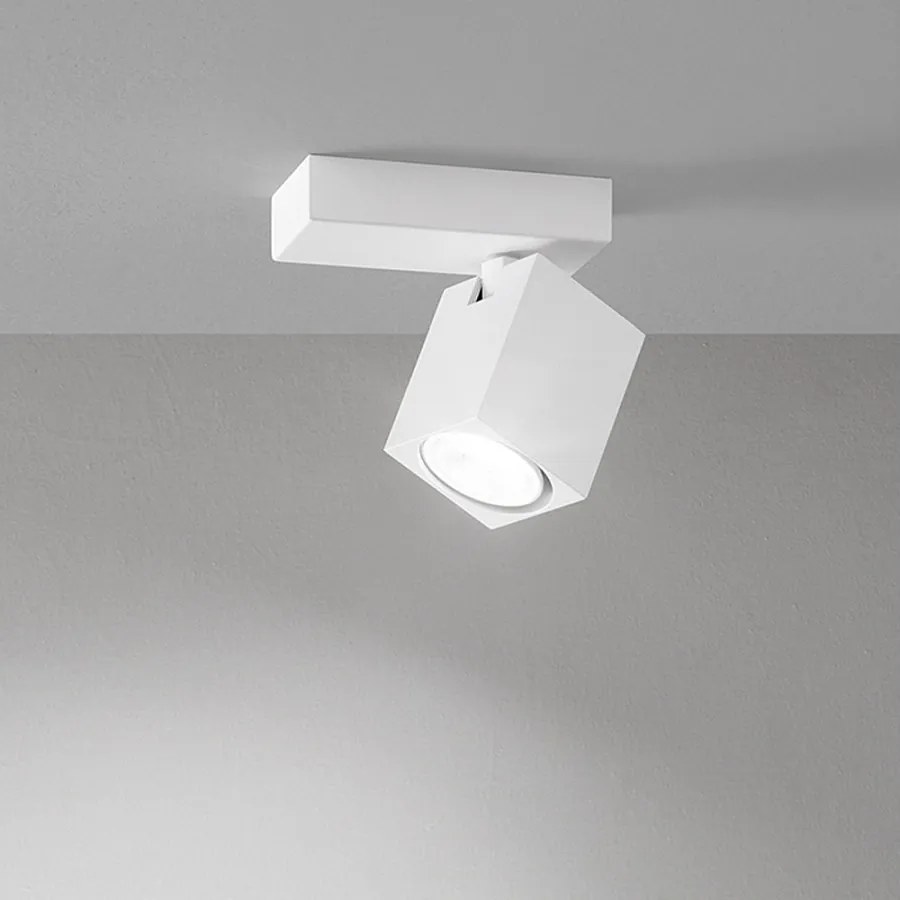 ODDY regulowana kwadratowa lampa ścienna LED, biała, 1xGu10 Perenz