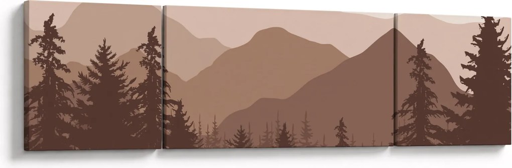 Obraz - Góry Brunatne N⁰2 (170x50 cm)