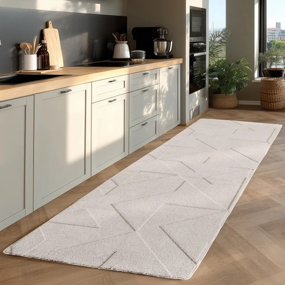 Kremowy chodnik odpowiedni do prania 80x250 cm Pompei 1613 – Ayyildiz Carpets