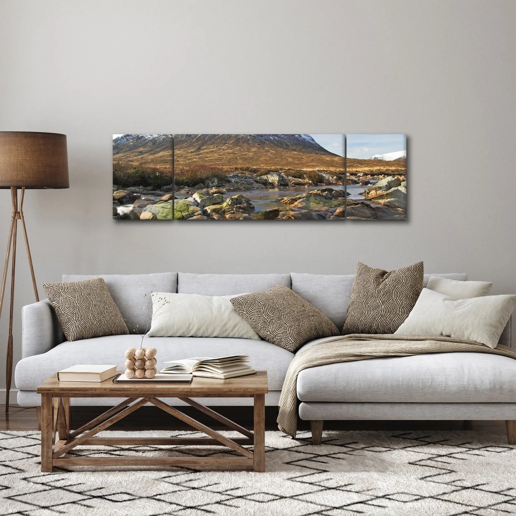 Obraz - Góra z rzeką (170x50 cm)