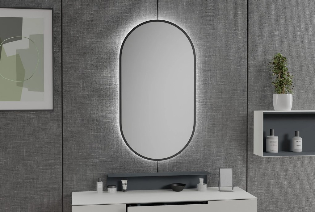 LED lustro z oświetleniem 8144-2.0 owalne