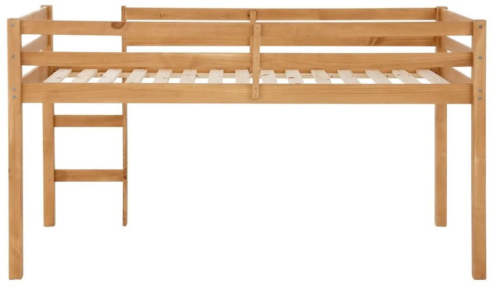 Podwyższone łóżko dziecięce z litego drewna sosnowego 90x200 cm Alpi – Støraa