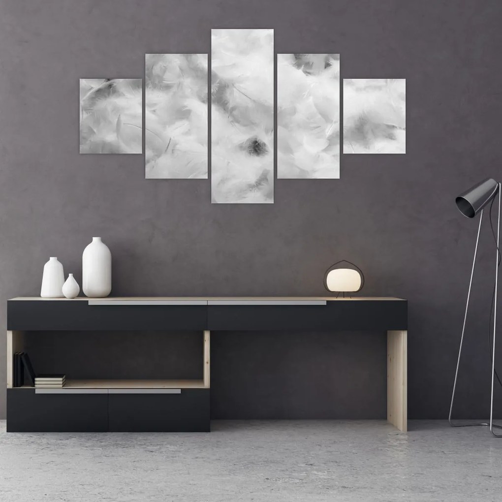 Obraz - Chmury piór (125x70 cm)