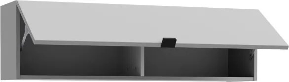 Szafka ścienna Poole 121, szerokość 110 cm, kolor szary