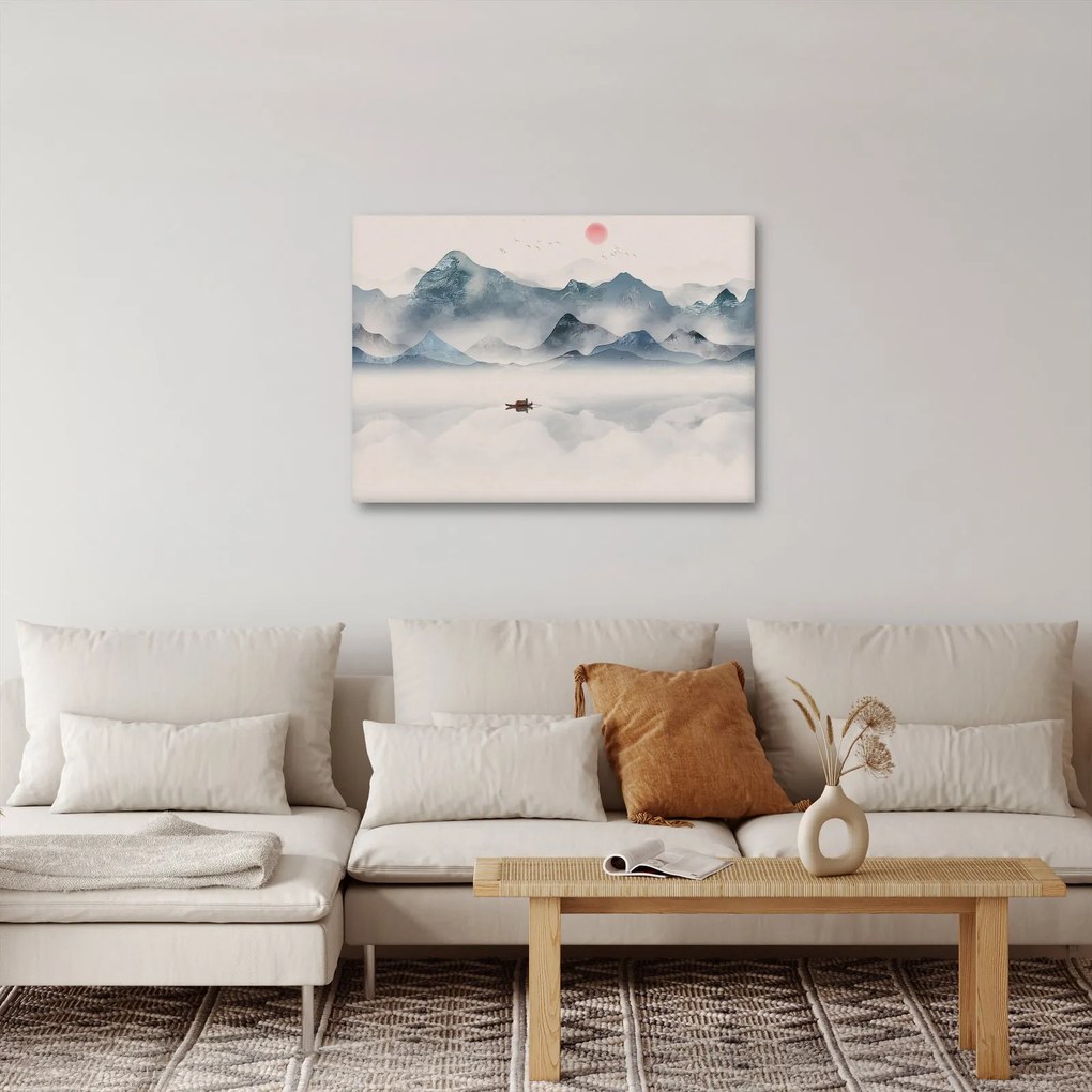 Obraz - Dolina Gór Błękitnych (70x50 cm)