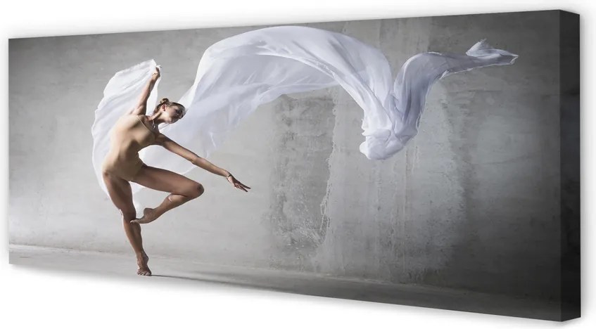 Obraz canvas na ścianę Taniec z Białym Materiałem