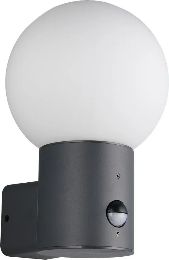 Lampa zewnętrzna ścienna z czujnikiem ruchu ø 18 cm Mures – Trio