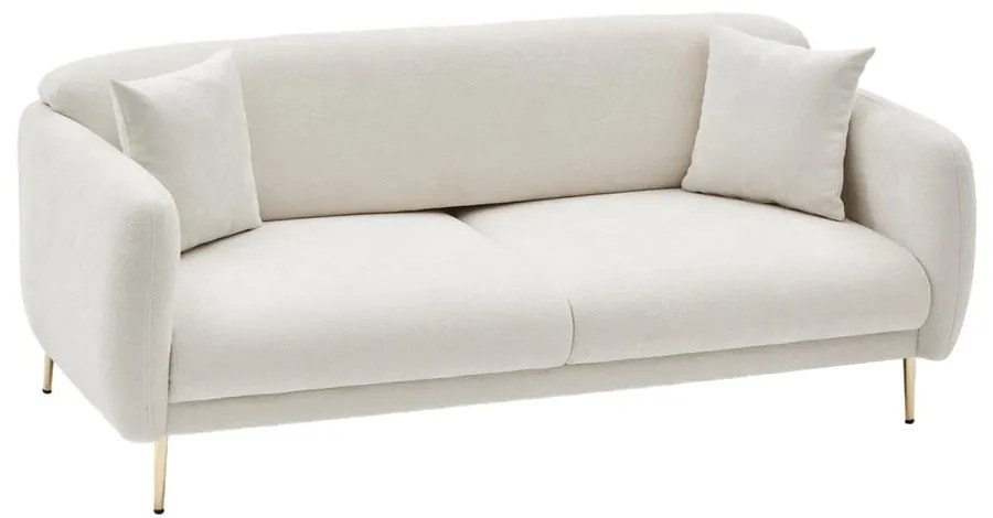 Biała rozkładana sofa 210 cm Simena – Balcab Home