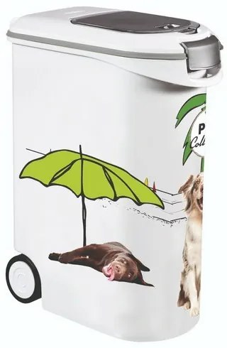 Curver Pojemnik na paszę, wzór psy, 54 l / 20 kg, 54 l