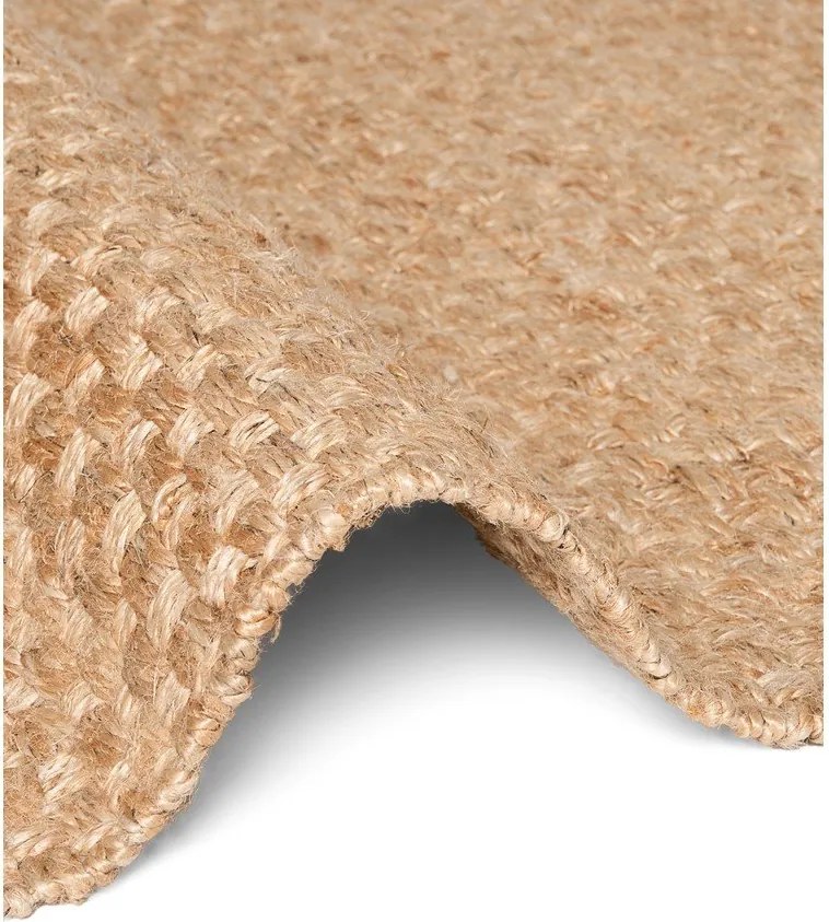 Dywan z juty dwustronny/tkany ręcznie w naturalnym kolorze 120x170 cm Fjord – Hanse Home
