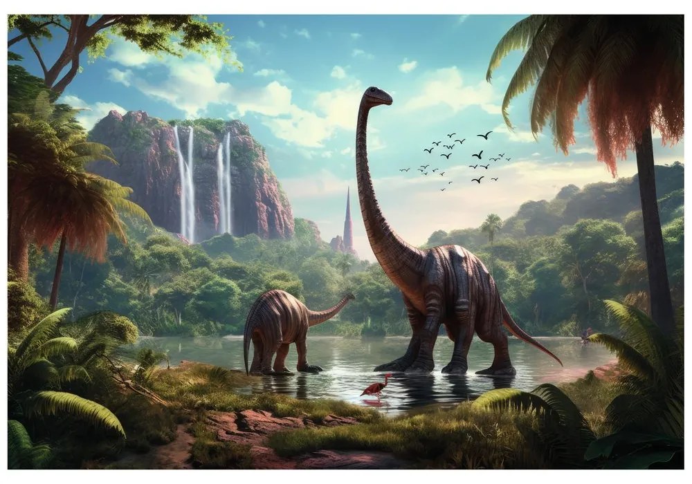 Tapeta nieznana kraina dinozaurów