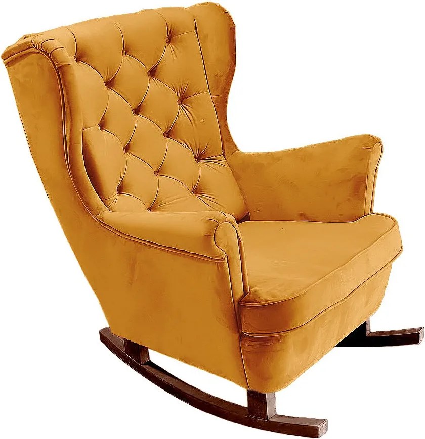 Fotel Relax z Tapicerowanym Siedzeniem i Podłokietnikami, Fotel TV 102x81x95cm Złoty_29820