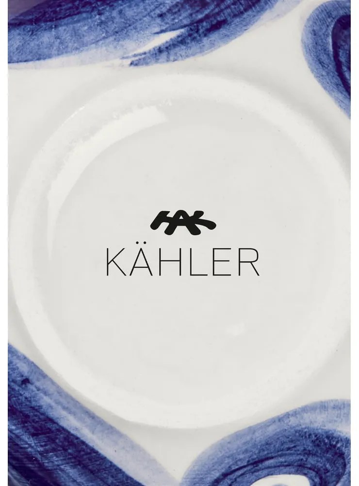 Niebieski kamionkowy ręcznie malowany wazon Tulle – Kähler Design