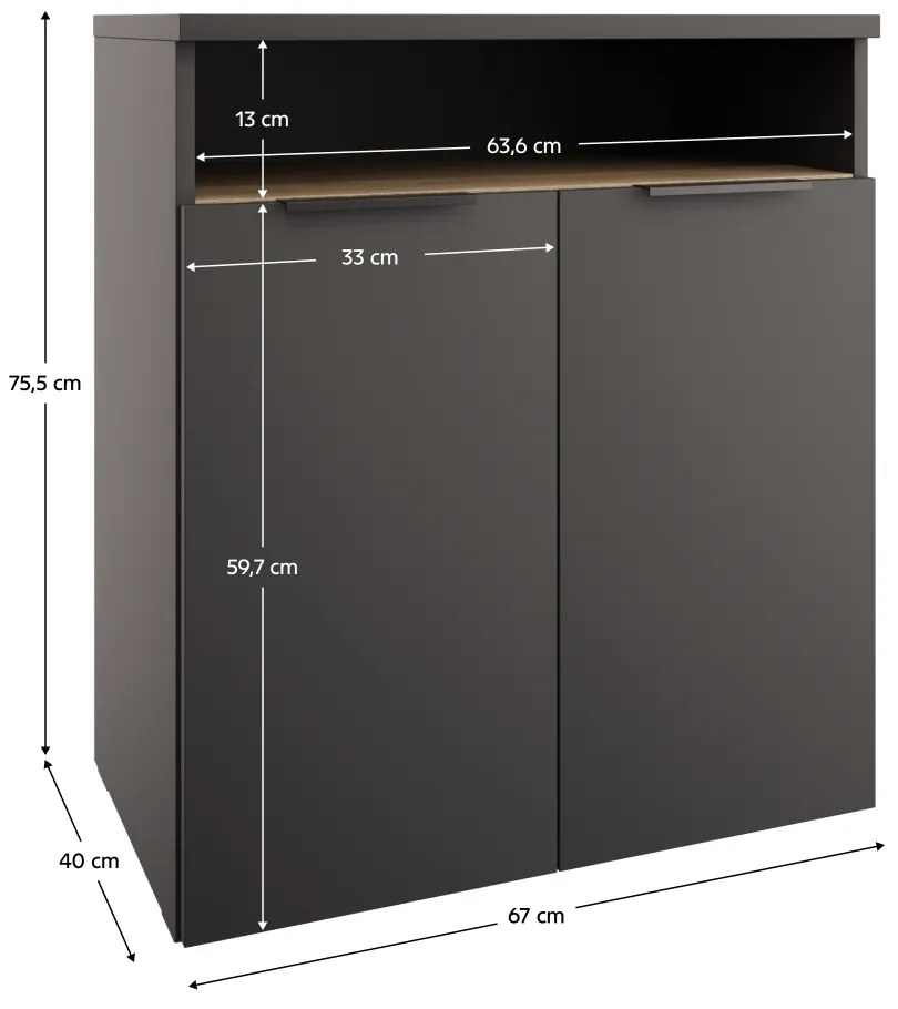 Szafka ADAPO 04, antracyt