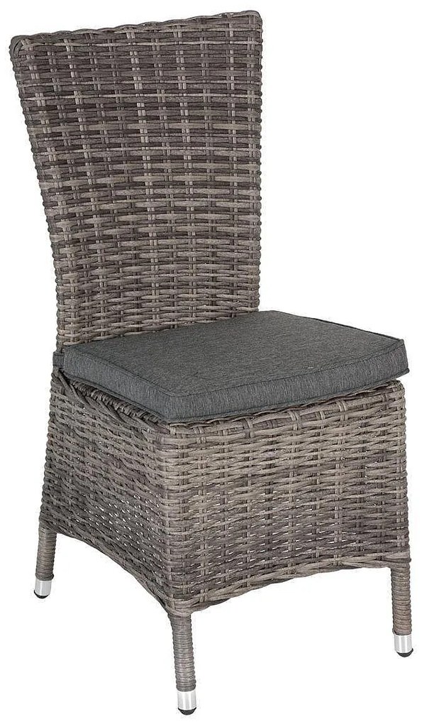 Rattanowy zestaw do jadalni BORNEO LUXURY 1 + 8 (szary)