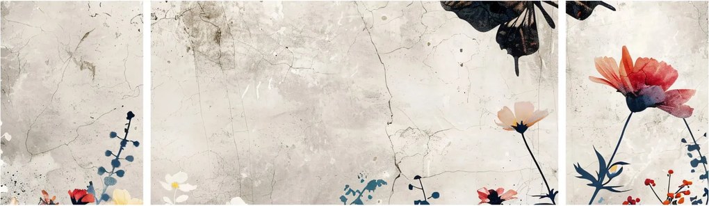 Obraz - Łąka w betonie (170x50 cm)
