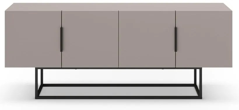 Szarobeżowa szafka pod TV 140x55 cm Titan – Marckeric