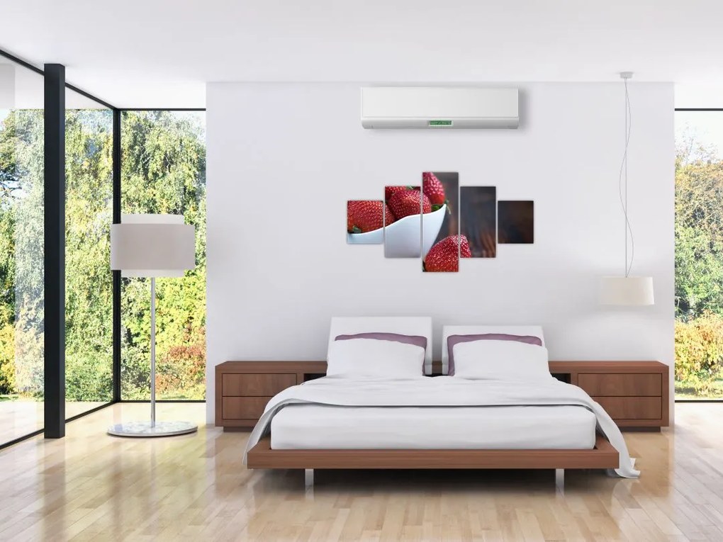 Obraz truskawek (125x70 cm)