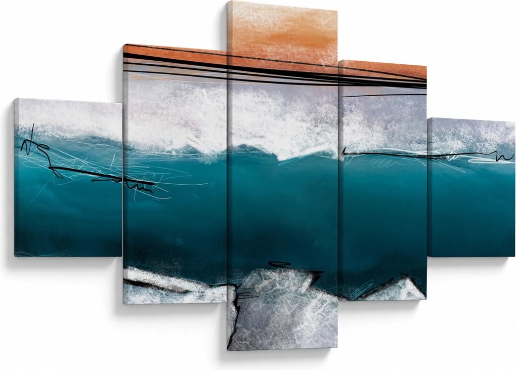 Obraz - Abstrakcja (125x70 cm)
