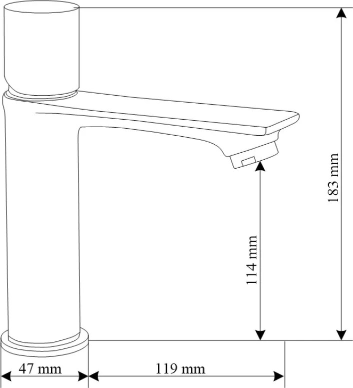 Mexen Royo One bateria umywalkowa, biała - 72201-20