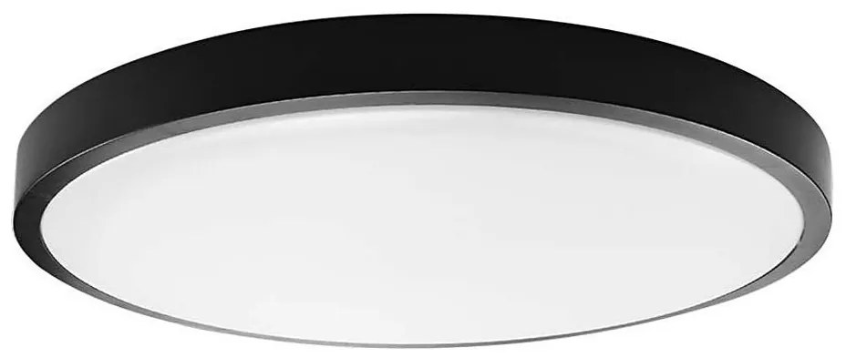 LED Plafon łazienkowy LED/24W/230V 3000K IP44 śr. 29,5 cm czarny