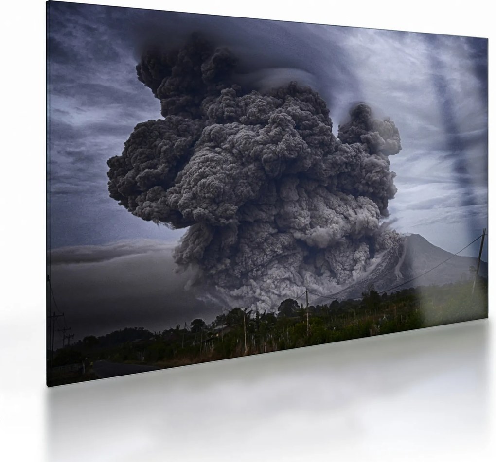 Obraz na szkle - Erupcja wulkanu (70x50 cm)