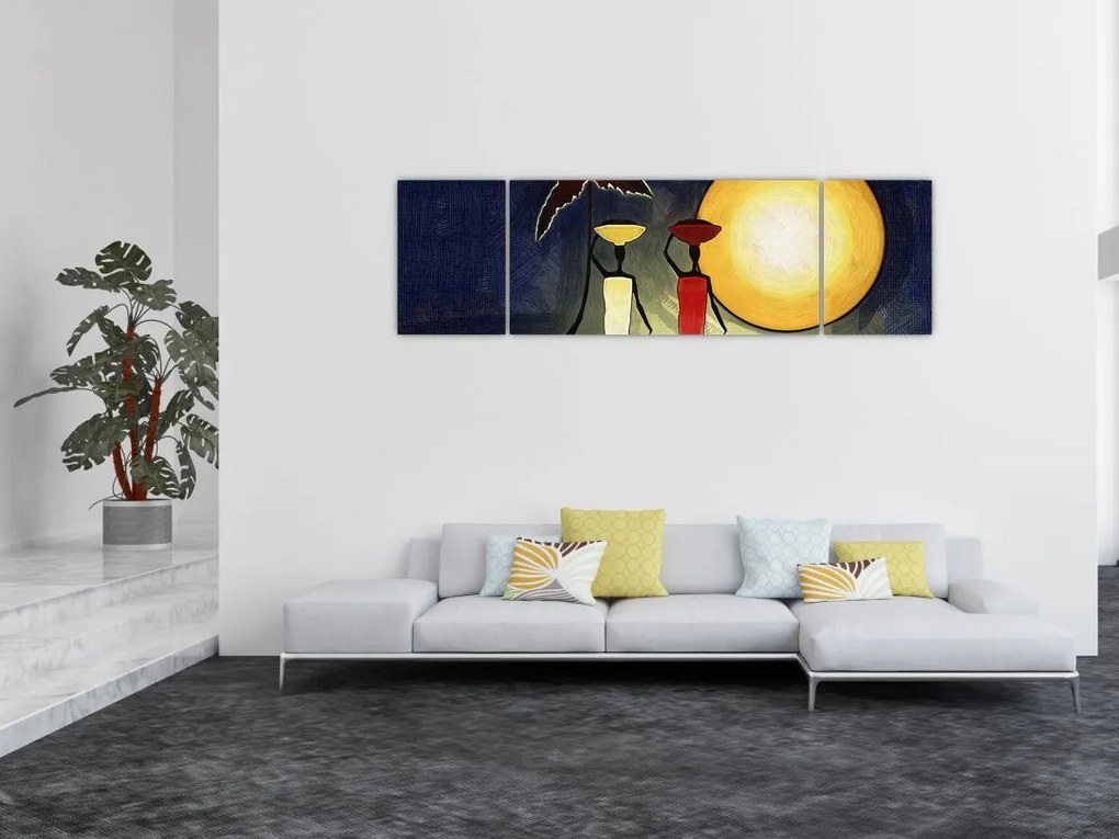 Obraz starożytnego obrazu (170x50 cm)