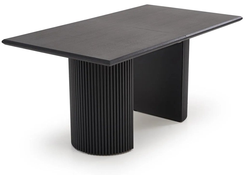 BOLERO stół rozkładany 160-250x90x78 cm czarny, 6-10 osobowy