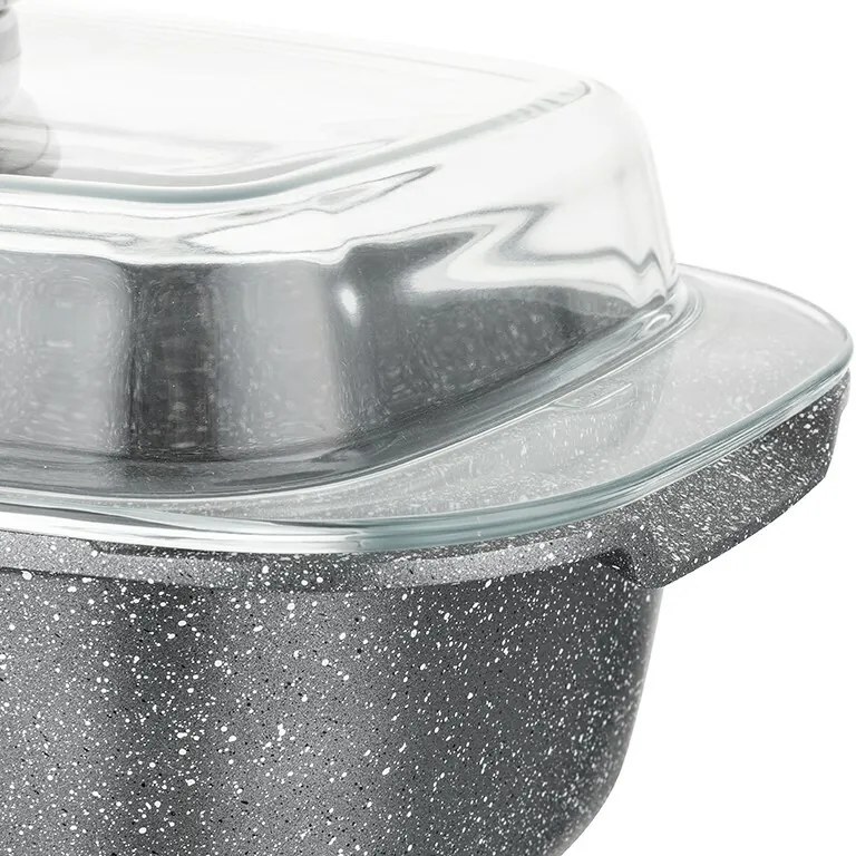 Florina Aluminiowa brytfanna z aromatyczną pokrywką Lava 4,5 l, 32 × 22 × 11 cm