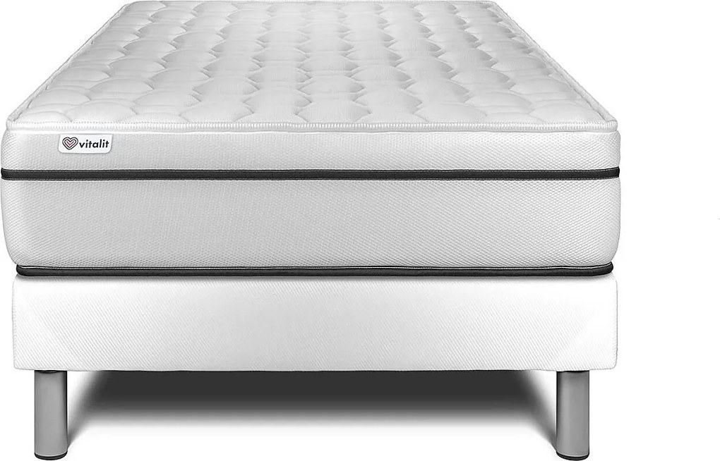 lózka z materacem VITAL SPA 120 x 200 cm Rama lózka Bialy