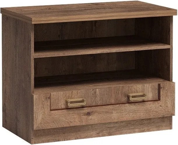 Szafka RTV UDINE - Dąb lefkas / 88 cm