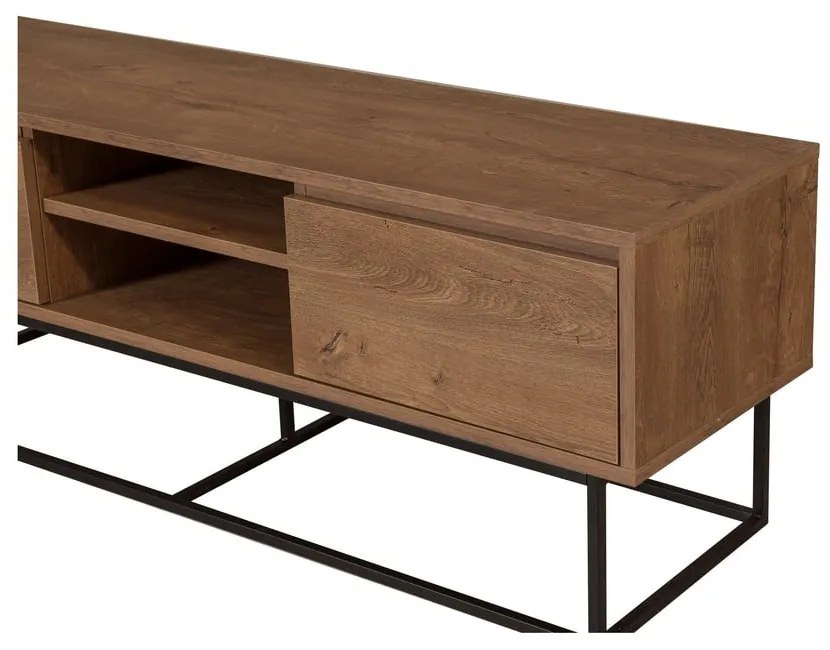 Szafka pod TV w dekorze orzecha 140x50 cm Rodez – Kalune Design