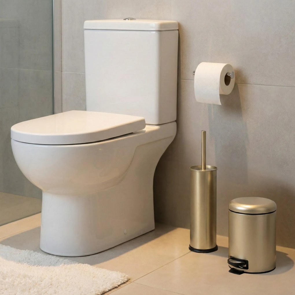 Kosz łazienkowy STEG z wolno opadającą pokrywą, wyciągany pojemnik, 3 l