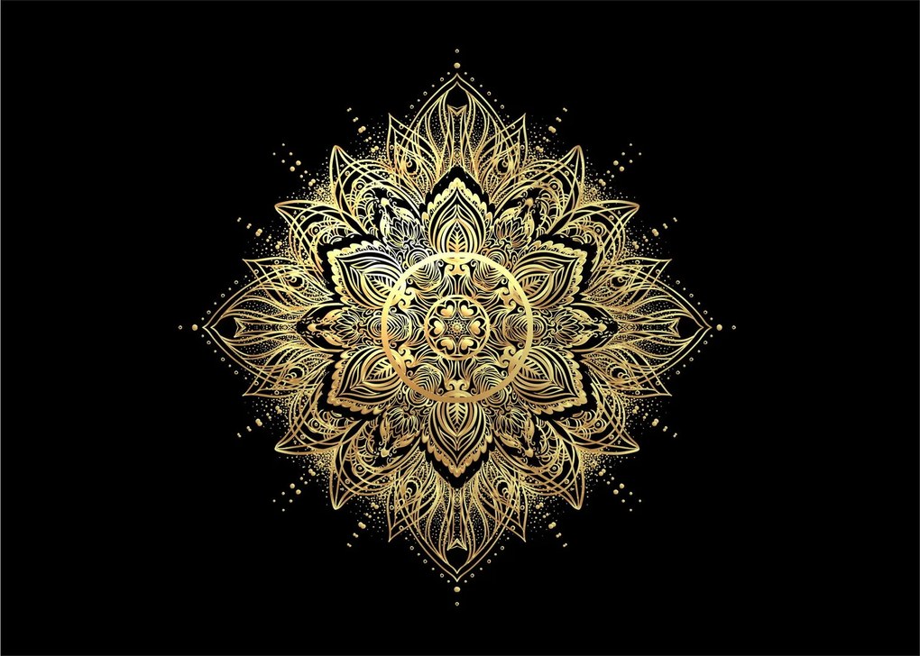 Obraz na szkle - Mandala bogactwa (70x50 cm)