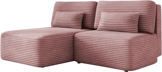 Narożnik TILIA wolnostojący układ L strona Lewa z funkcją spania w tkaninie Tilia 62