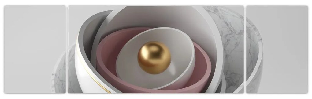 Obraz - Złota perła (170x50 cm)