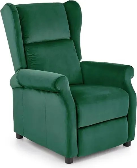 Zielony fotel uszak rozkładany R9-D95
