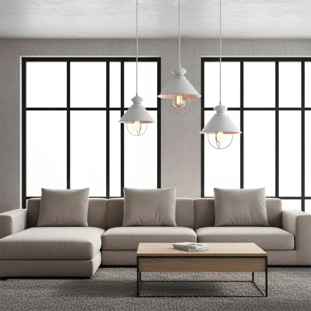 Lampa sufitowa wisząca LINZ APP103-1CP Biała