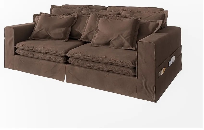 Ciemnobrązowa sofa 236 cm Nora – Ropez
